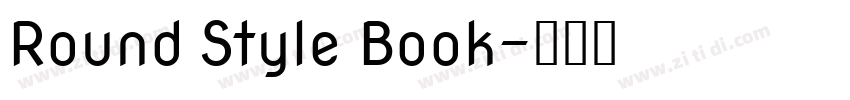 Round Style Book字体转换